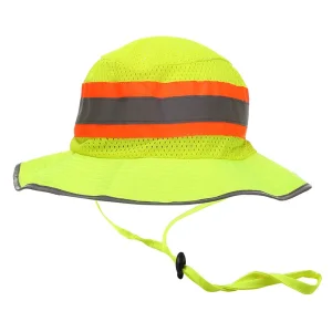 Wholesale Hi-Visibility Bucket Mesh Yellow Hat