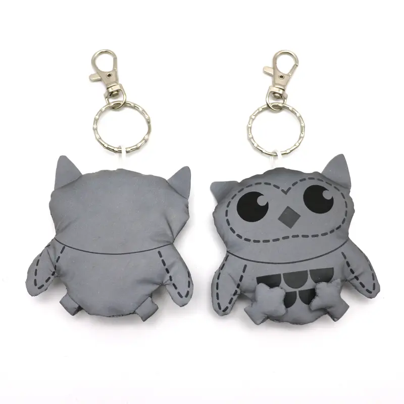 Wholesale Hi Vis Reflex Reflective owl Key chain Supplier, Factories