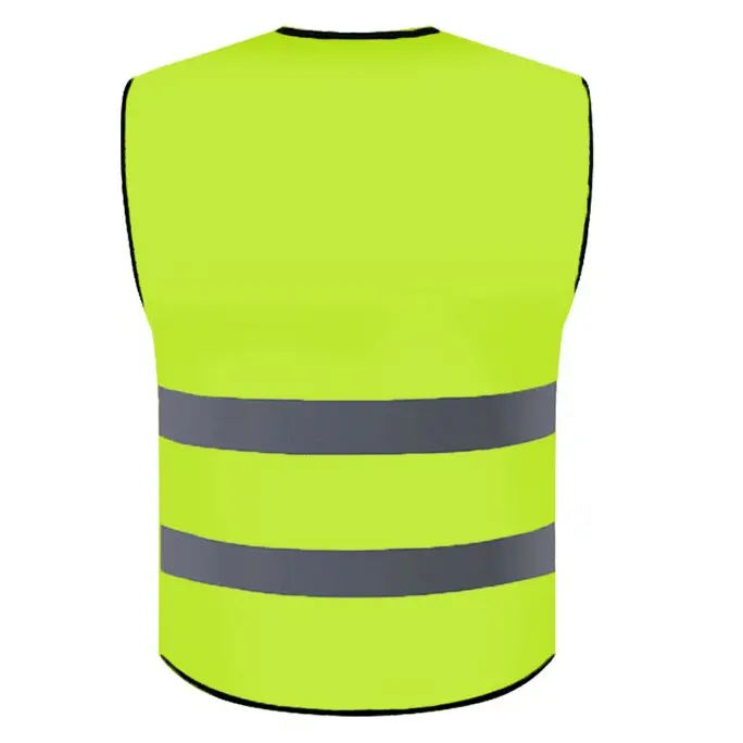 China Hi Vis Yellow Orange Reflective Safety Vest with Zipper Closure Manufacturers, Factory