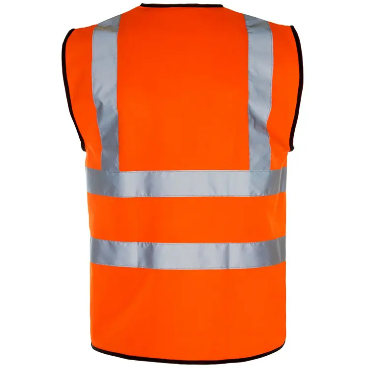 Wholesale High Visibility 100% polyester Reflective Safety Vest  with zipper closure Supplier, Factory