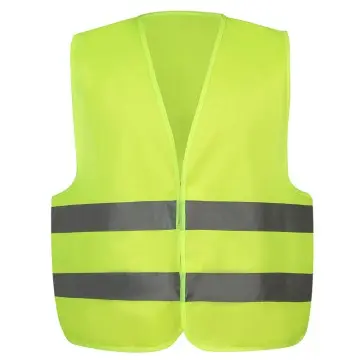 High Visibility Lime Yellow Reflective Safety Vest Meet EN ISO 20471 Class 2 Standard