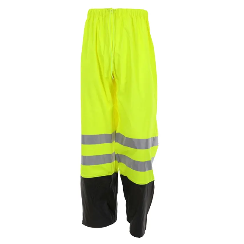 Wholesale Hi-Visibility PU Cotton Poly Blend Stretch Fabric Reflective Rain Suit Suppliers, Supplier