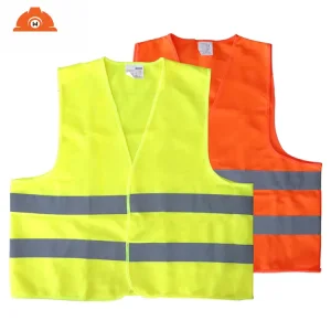 China EN ISO 20471 Class 2 Orange Yellow High Visibility Safety Vest