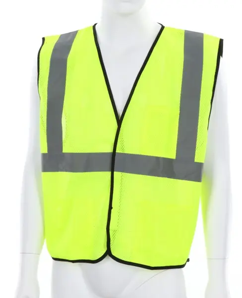 Wholesale Hi Vis Reflective Lime Safety Vest with X pattern back Supplier, Factory