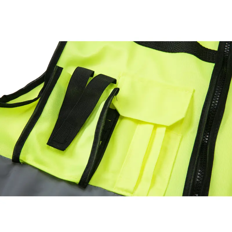 China High Visibility Reflective Safety Vest Adjustable and Durable Warp Knitted Fabric Supplier, Factory