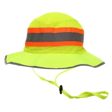 Hi-Visibility Bucket Mesh Yellow Hat