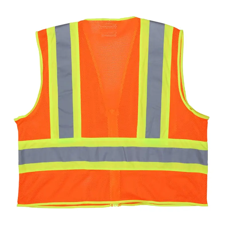 China Hi-Vis Reflective Orange Safety Vest with Silver Stripes Manufacturers, Suppliers