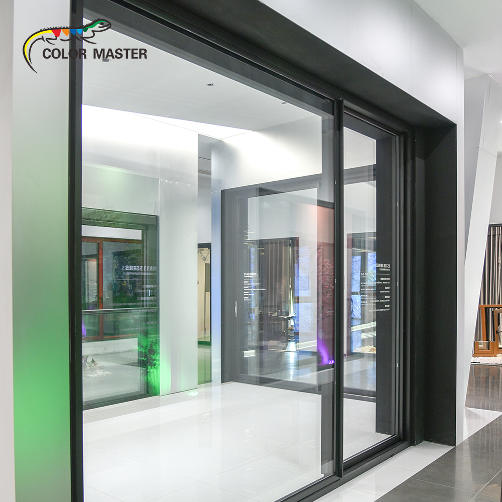 Modern Aluminum Horizontal Sliding Panoramic Window System Double Glazed for Commercial Office Villa Kitchen Living Room