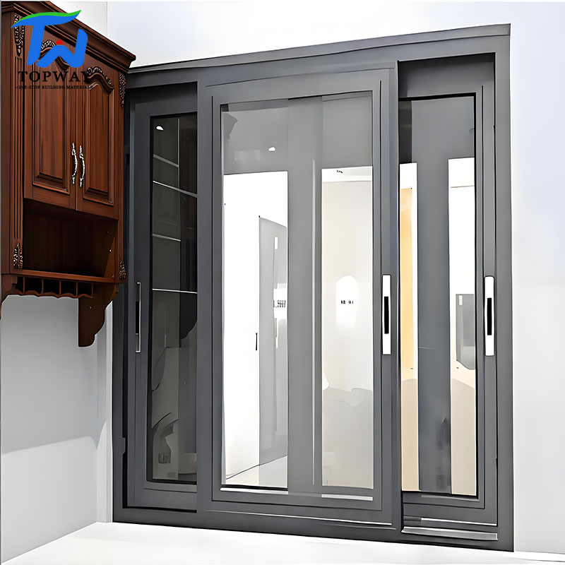 Factory Price High Quality Double Layers Tempered Glass Aluminium Sliding Windows for Villa