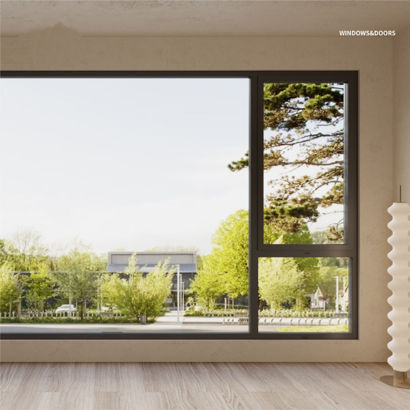 Foshan Design High Quality Black Aluminum Casement Awning Windows