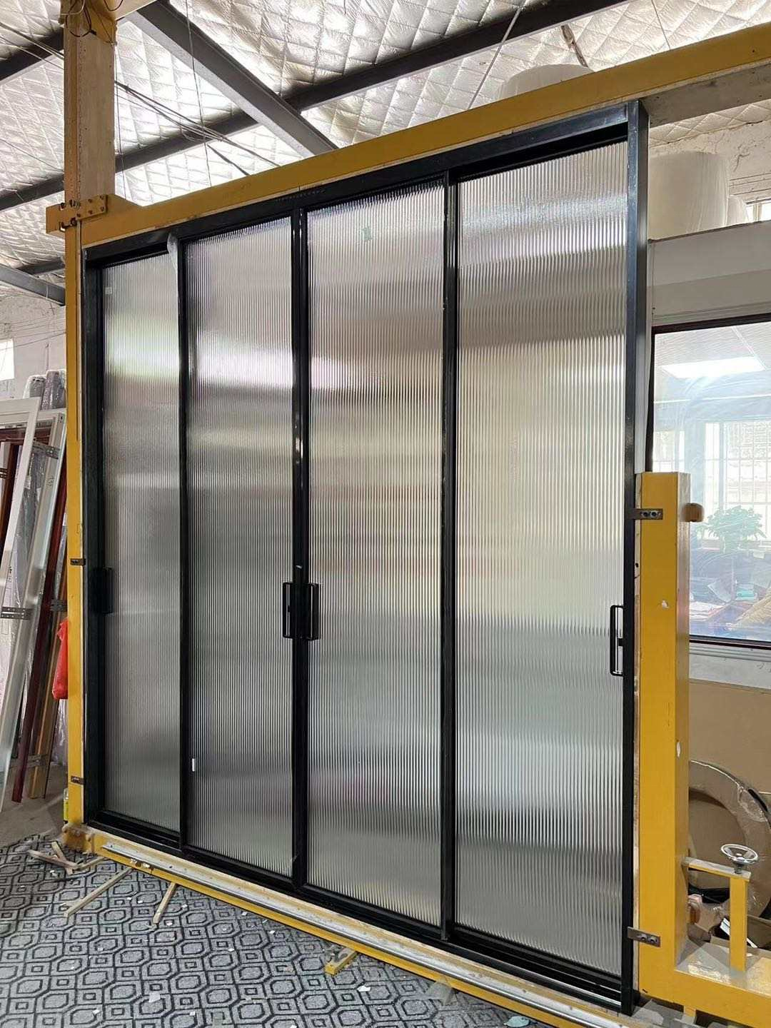 Hotian Hurricane Proof Soundproof Slim Frame Aluminum Alloy Triple Glazed Sliding Windows and Doors
