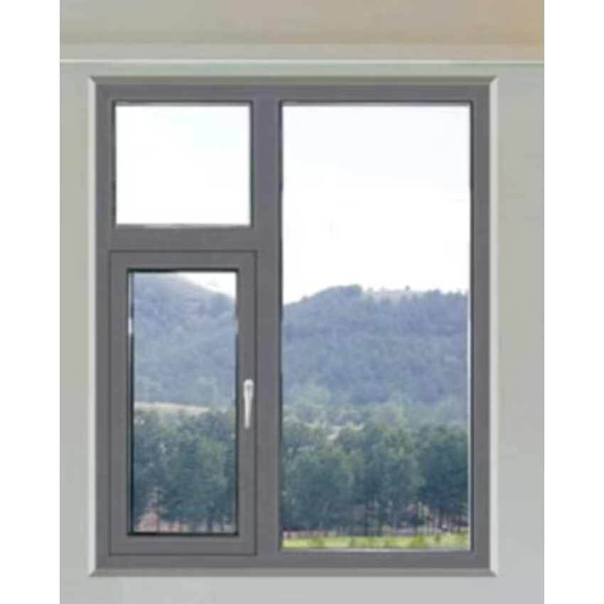 Double Glazed Tempered Glass Thermal Break Aluminum System Window for School