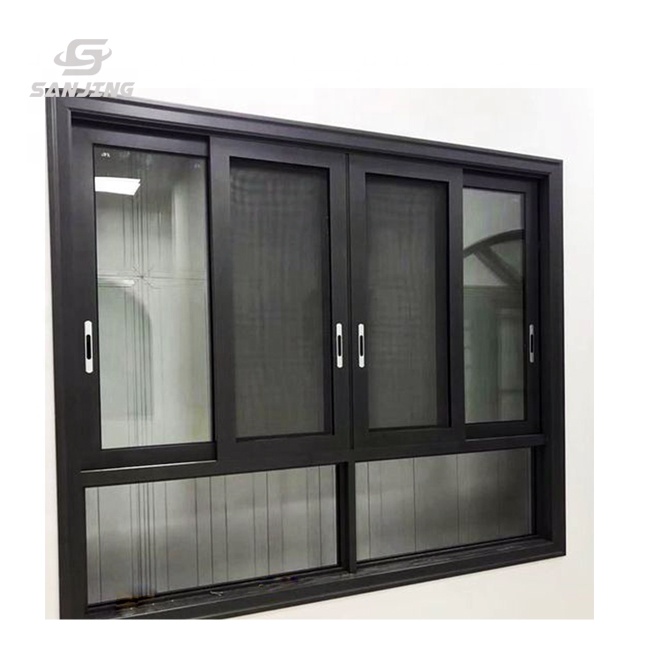 Sliding Glass Office Reception windows Double Glazing Sliding Window Aluminum Sliding Doors and windows
