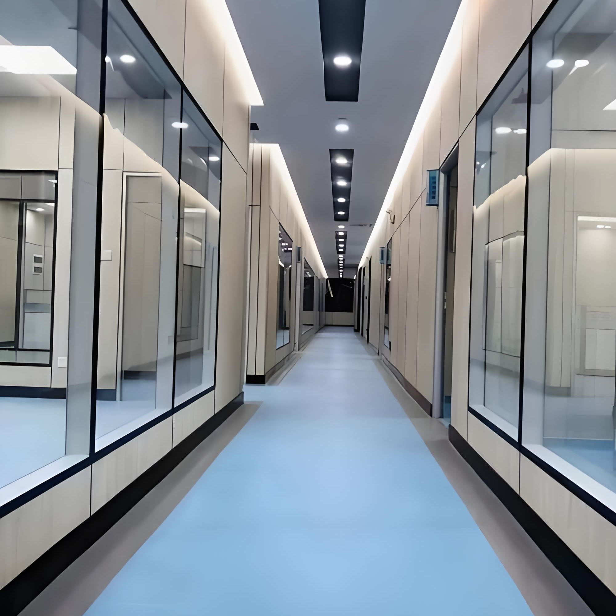 Observation Window-Medical Double Glass Fixed Horizontal Soundproof View Window-Clean Room Factory Sandwich Panel Wall Window