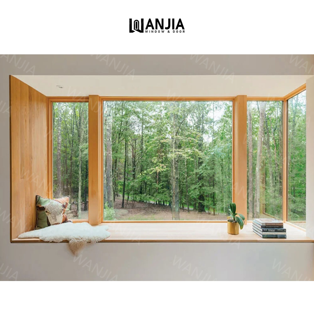 Luxury Residential Home Soundproof Panoramic Window View Fixed Window Double Glass Fixed Picture Aluminum Window