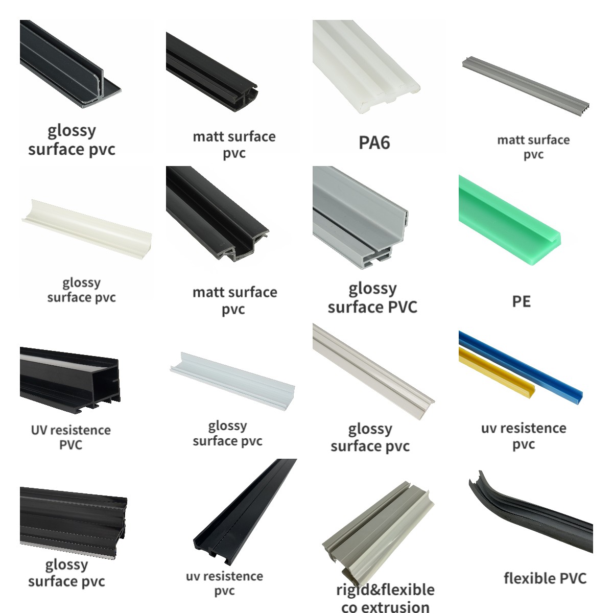 UPVC Profiles Plastic PVC Strip for Window OEM Customized Upvc Window Profiles Plastic Profile for Stretch Ceiling