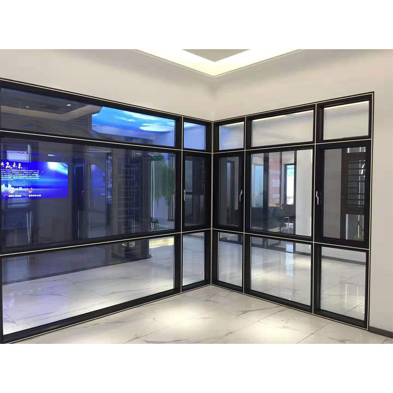 High Quality Modern Swing Aluminum Alloy Frame Casement Window with Double Tempered Glass for Residential and Commercial Use