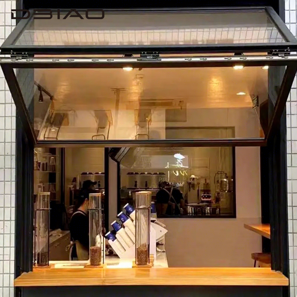 Contemporary Vertical Sliding Folding Glass Window Aluminum Bifold Window for Residential Commercial