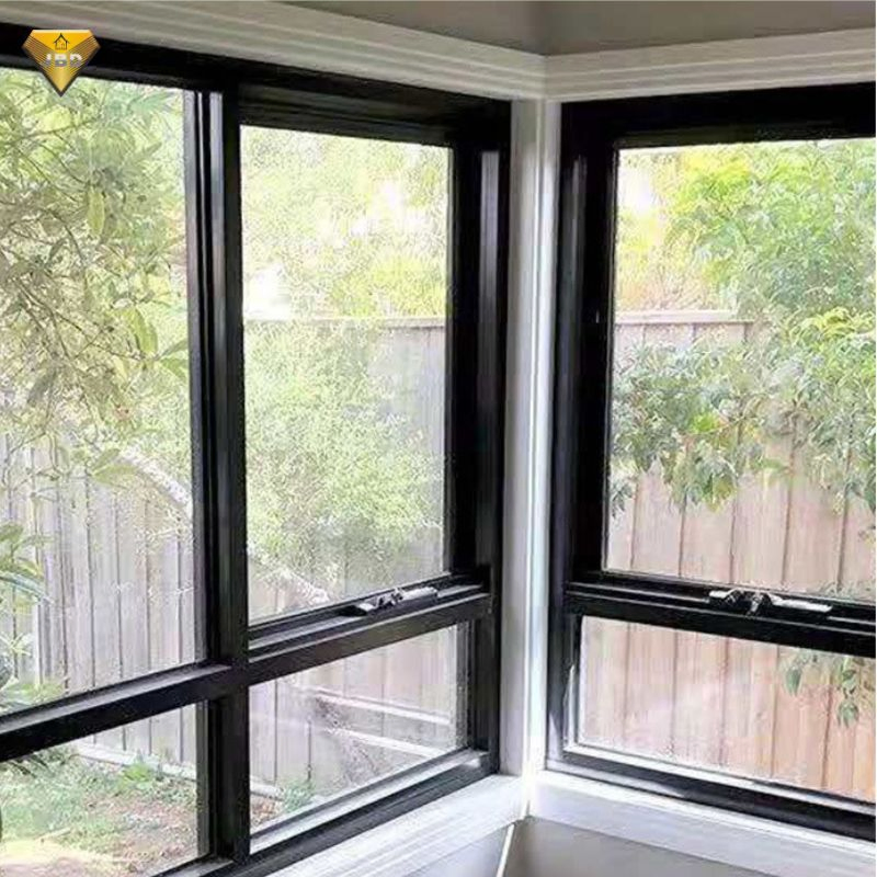Modern Double Glass Awning Window Featuring Triple Glazing Option