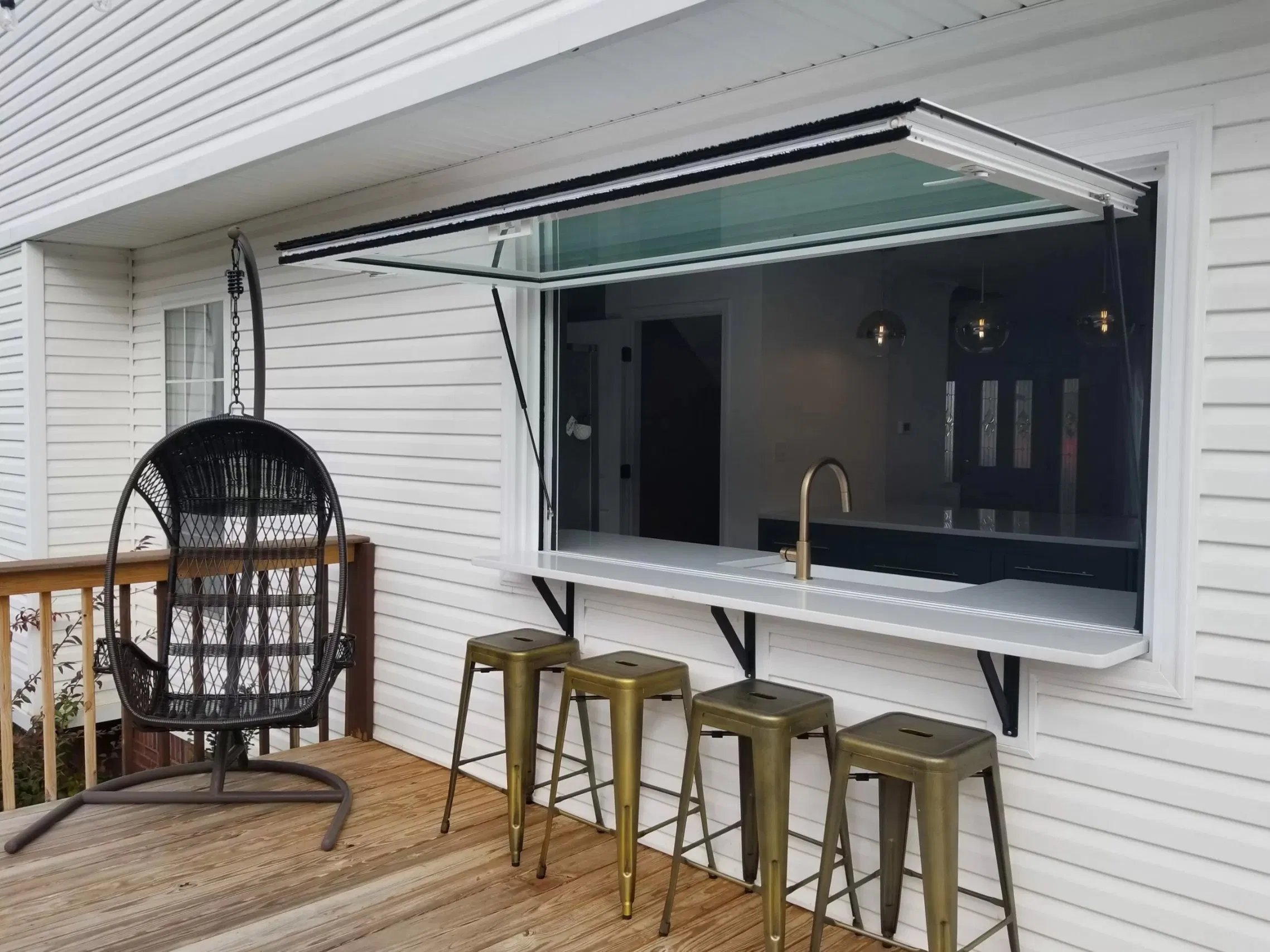 Factory Aluminium Top Hung Push out Flip up Awning Window