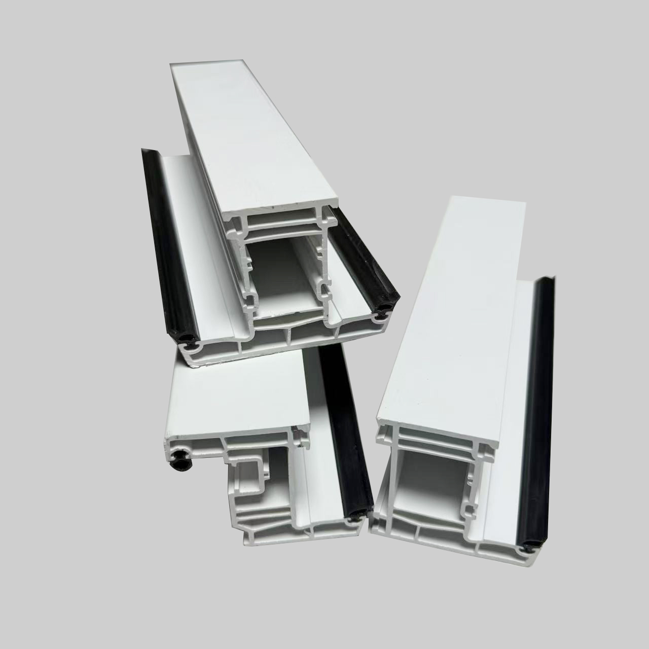 Sleek Modern UPVC Plastic Casement And Sliding Windows &amp; Doors Profile For Exterior Hospital Use