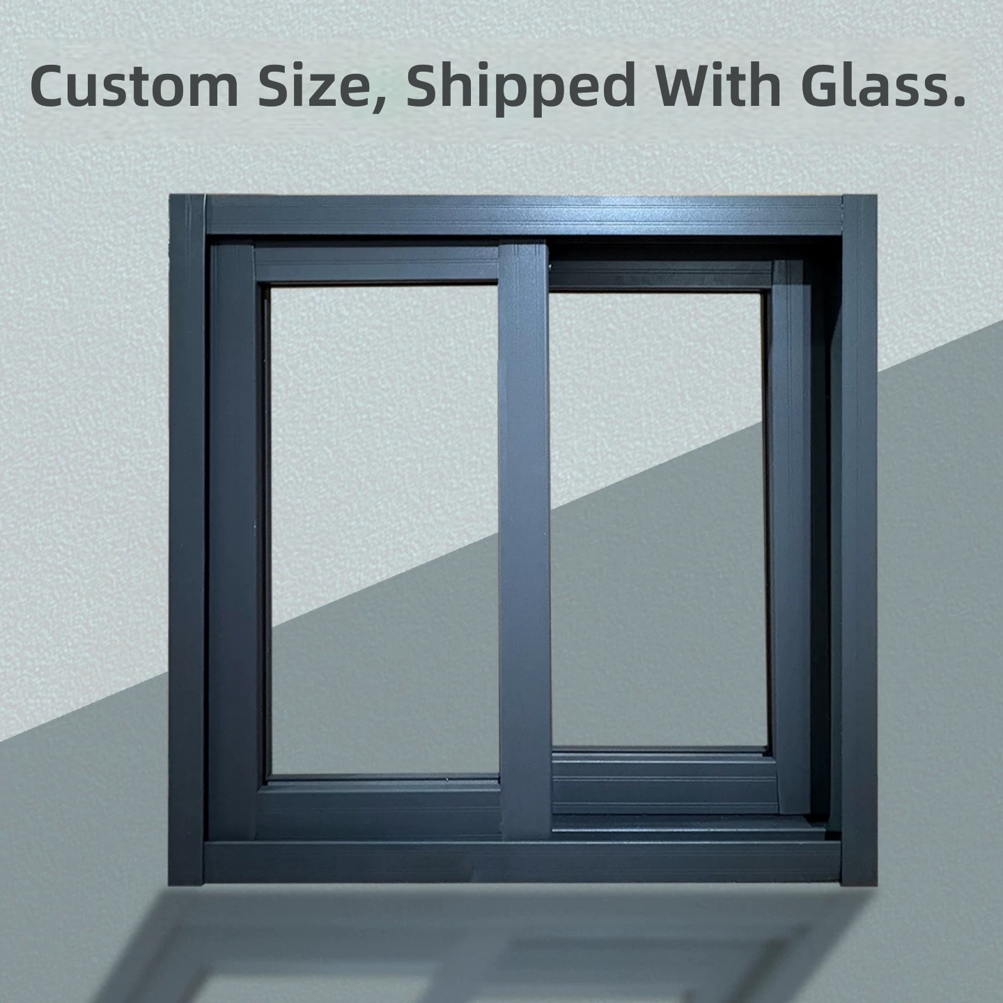 Residential Aluminum Sliding Window with Fixed Upper Sash Design High Quality Sliding Window for Apartment and Office Building