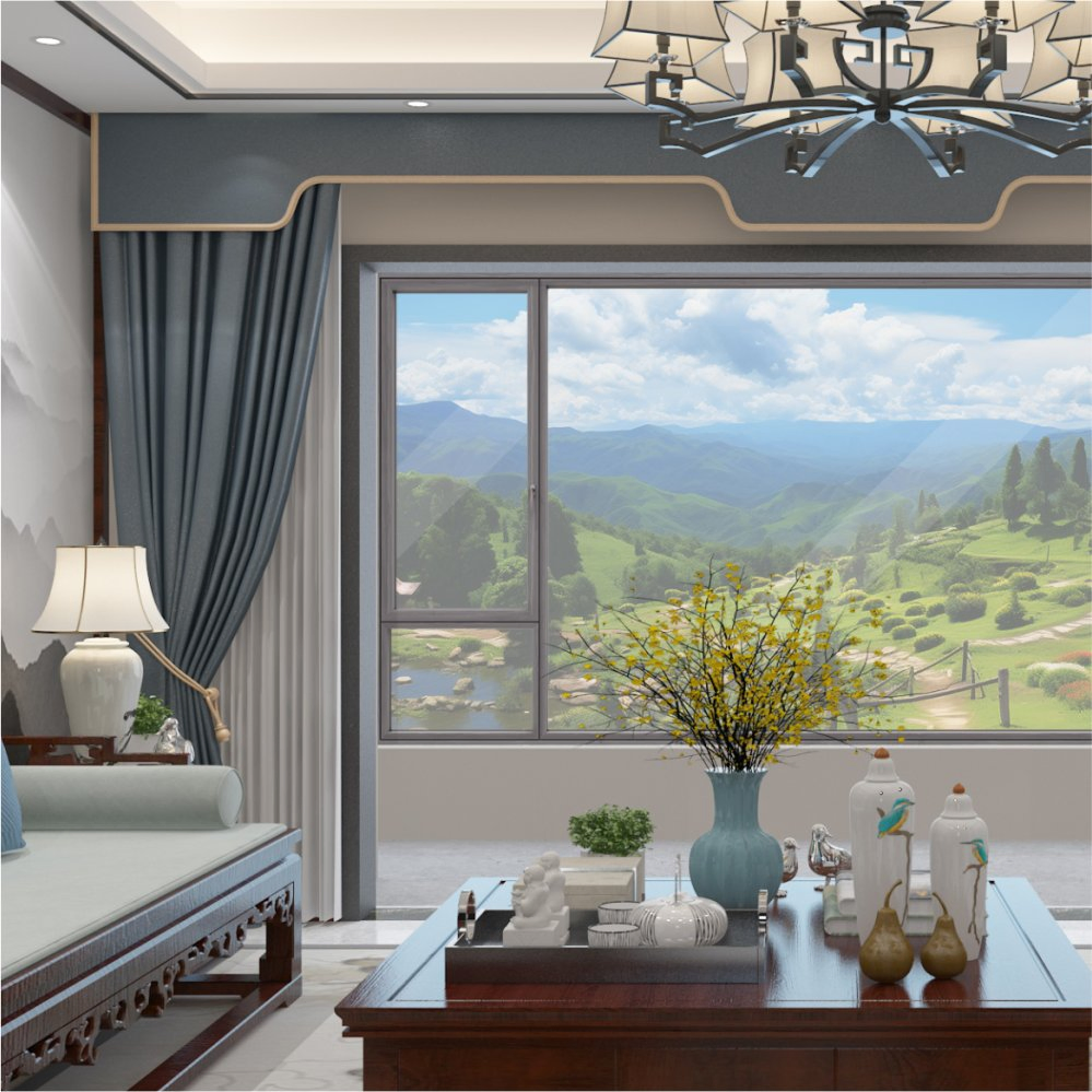 High-End Aluminum Casement Window for Boutique Showroom