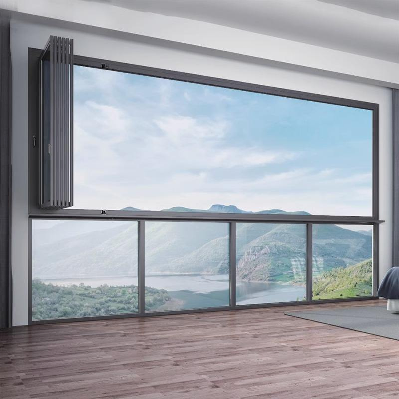 High-Quality Thermal Break Aluminum Folding Window for Villas Balconies Patio Kitchen