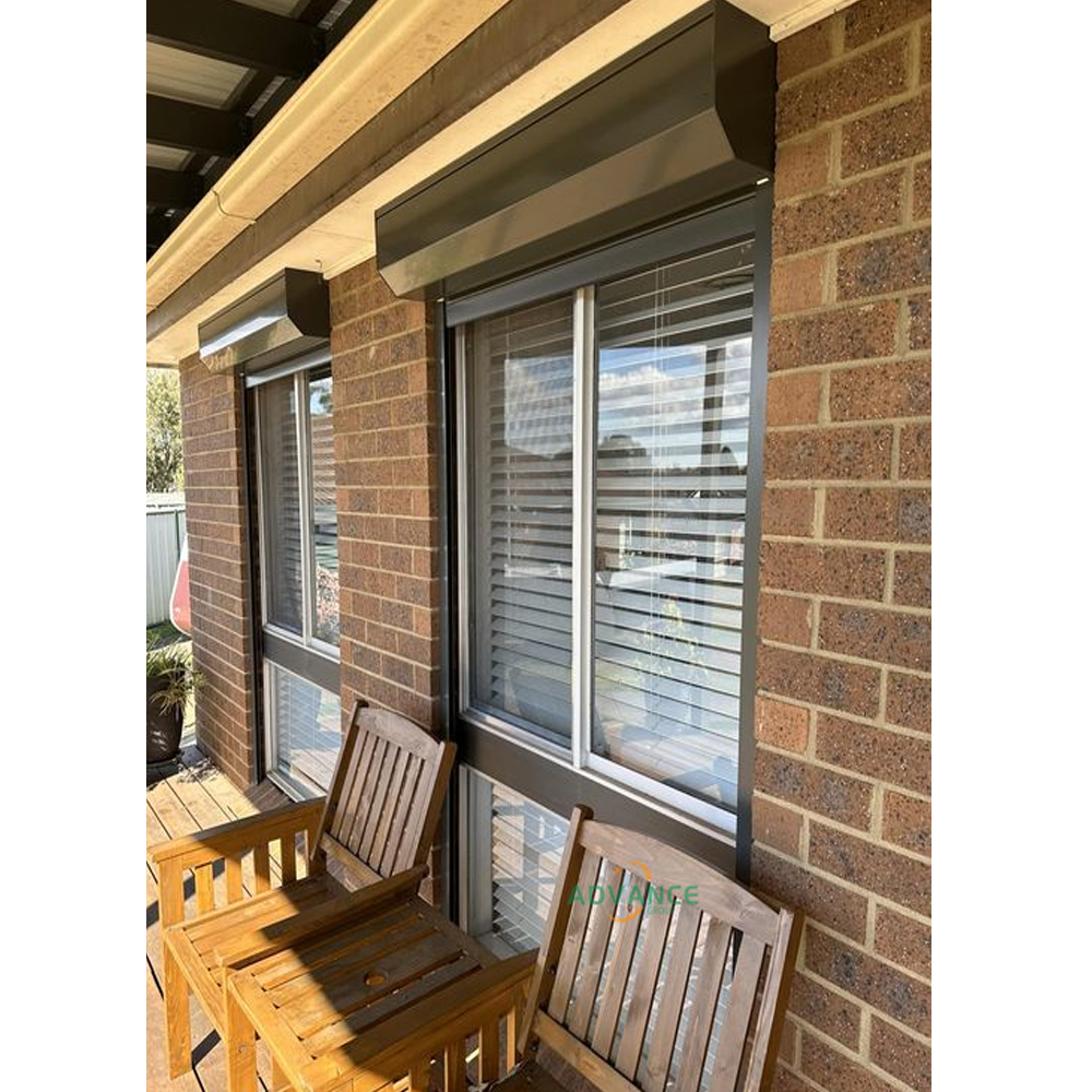 Smart Lock Aluminum Roll-Down Shutter Window With Automated Electric Operation