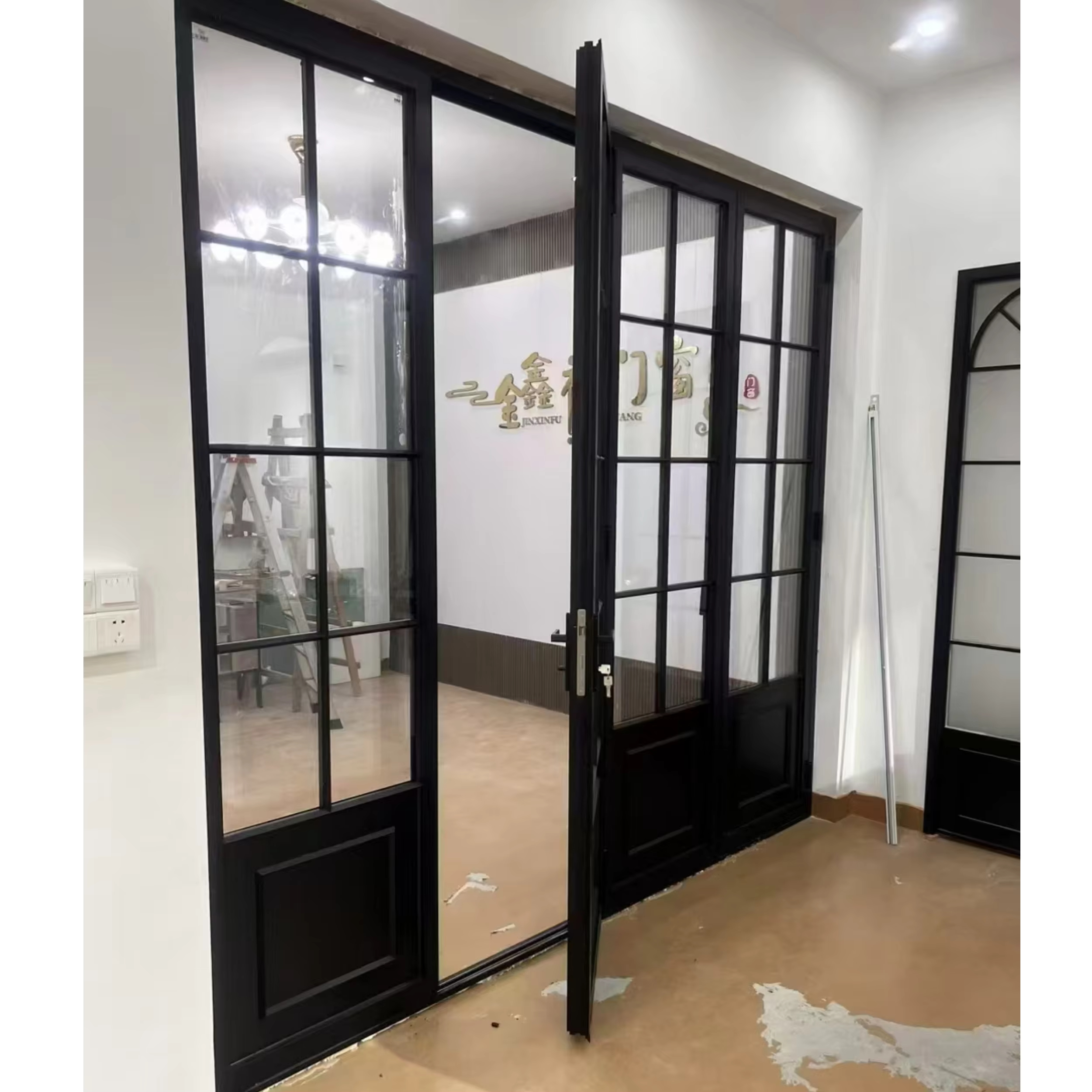 Exterior Or Interior Doors And Windows Hinged Entry Bi-folding Accordion Sliding Folding Aluminum Glass Door