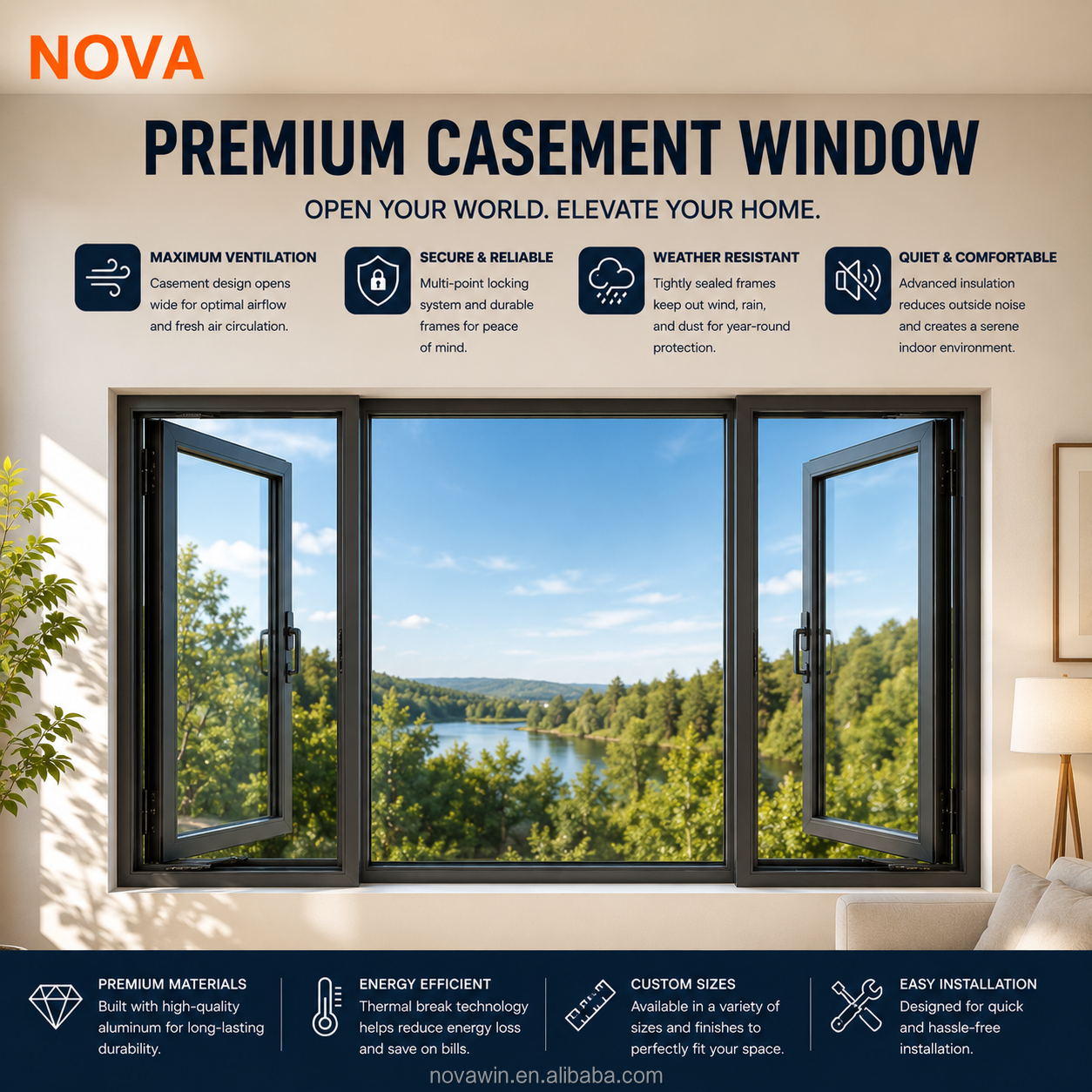 Thermal Break System Window