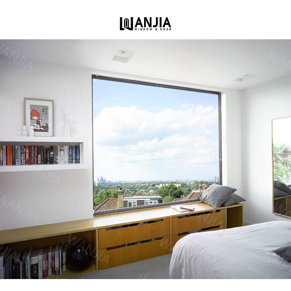 Luxury Residential Home Soundproof Panoramic Window View Fixed Window Double Glass Fixed Picture Aluminum Window