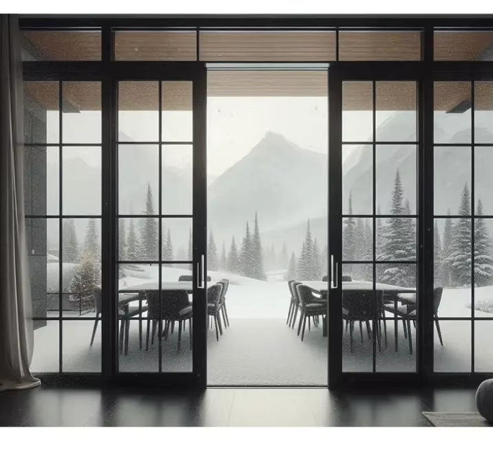 Electric Aluminum Windows Motorized Operation Smart Control for Luxury Villa and Commercial Spaces