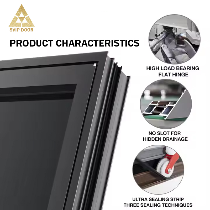 Modern Design Aluminum Sliding Door Windows Horizontal Roller Blind Heat Insulation Energy Star Qualified Aluminum Alloy Frame