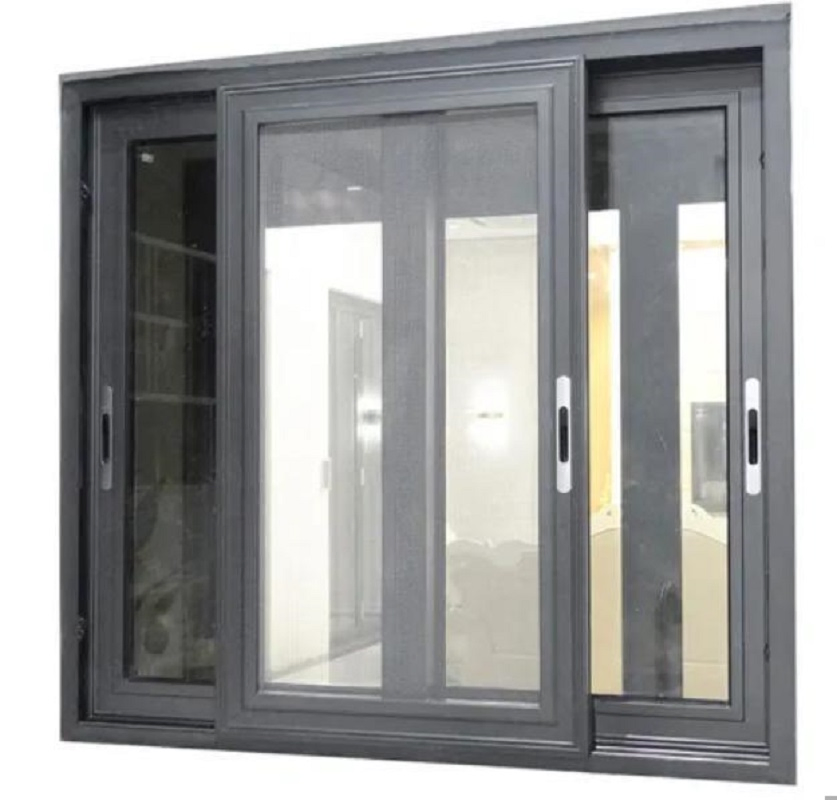 Casement Aluminum Window with Customized Double Glazing Tinted Glass Customized Design Double Tempered Glazing Customzied Color Hung Fixed Slding Types