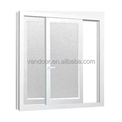 Soundproof Grey UPVC Window Profile Windows for Houses Door Window Rollers PVC Sliding Windows UPVC Sliding Windows
