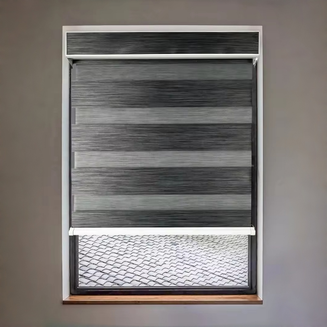 Motorized Zebra Blinds Smart Window Shades Remote Control Custom Size Zebra Blinds Alexa Google Compatible