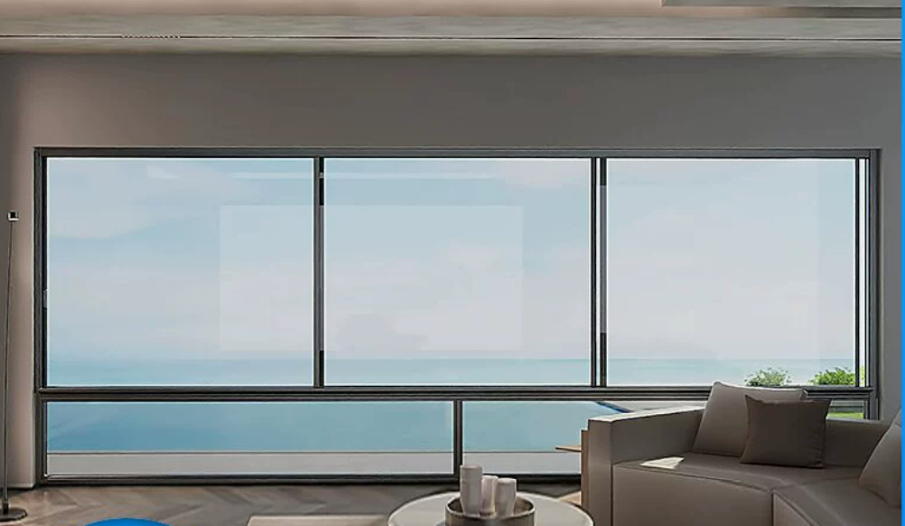 Clear Glass Slim Profile Thermal Break Aluminum Alloy Soundproof Sliding Window for Home
