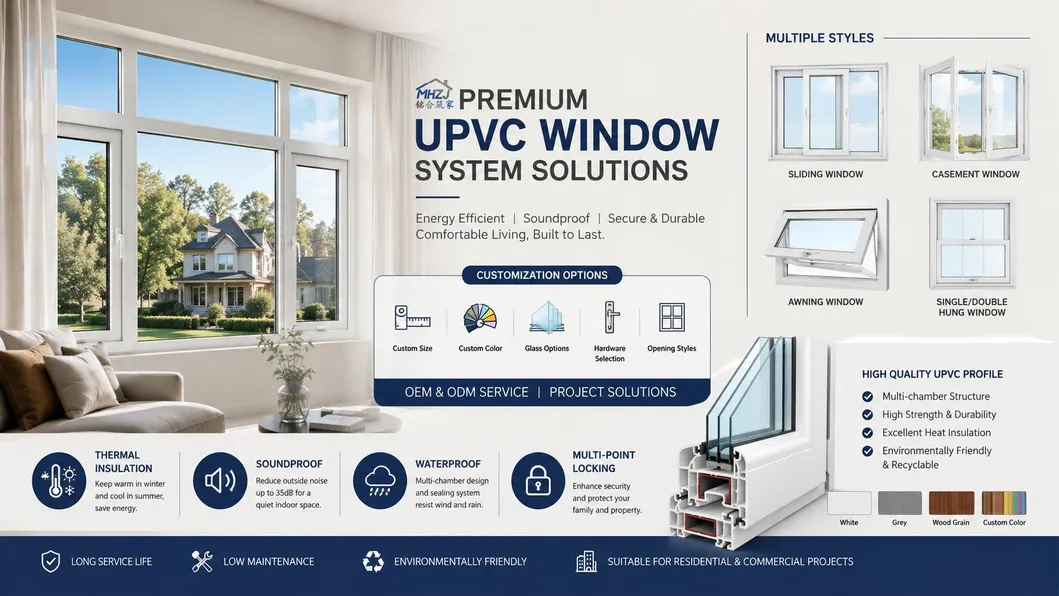UPVC Single/Double Hung Window
