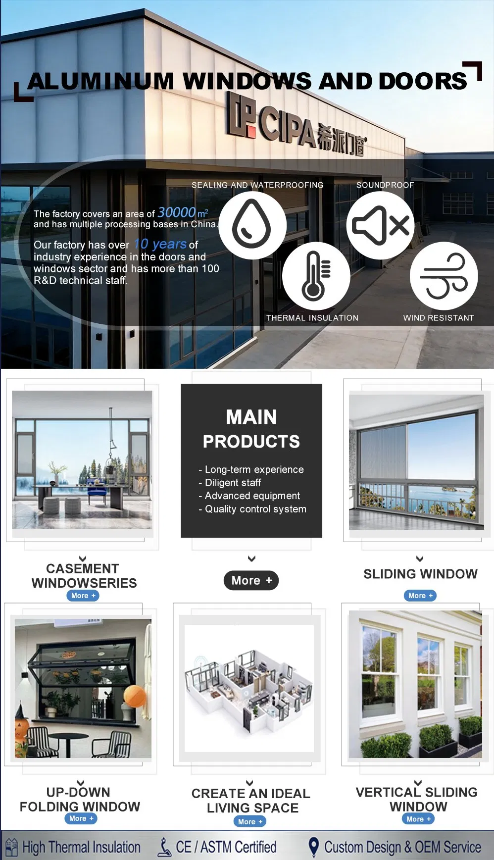 Aluminum Casement Window