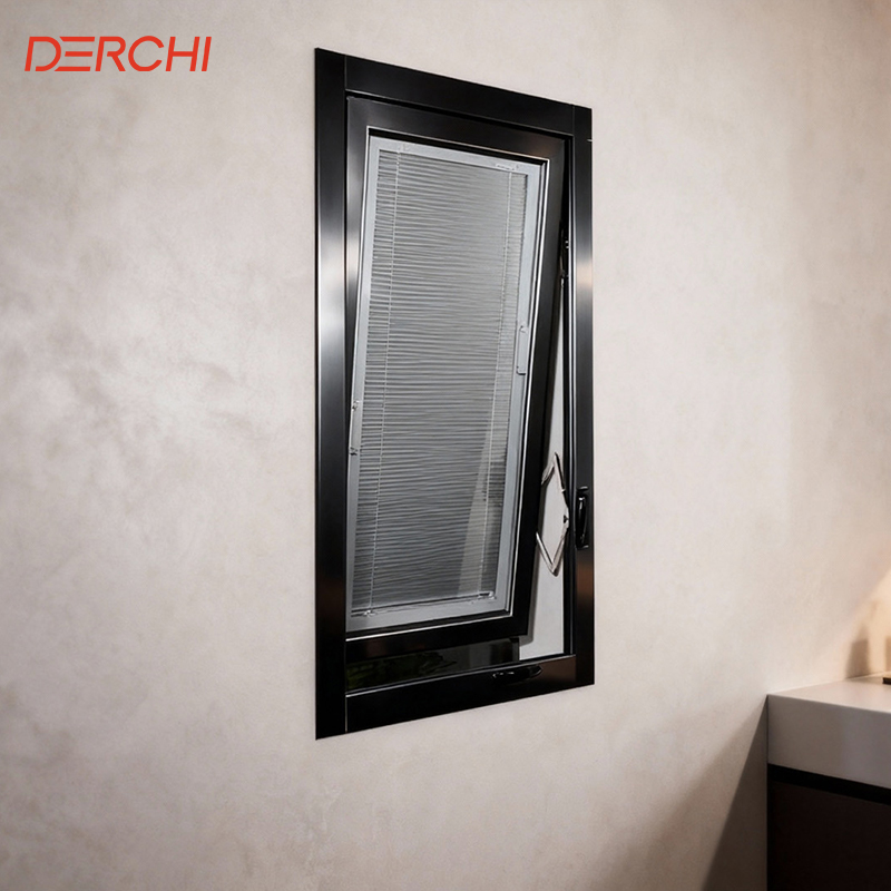 DERCHI Heavy Duty Aluminum Casement Window Customized Size Aluminum Window for Commercial and Residential Project