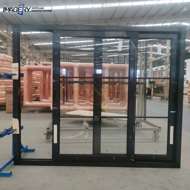 Customized Aluminum Sliding Window with Built-in Grilles Triple Glazing Low-E Glass Sliding Window for Commercial and Villa Use