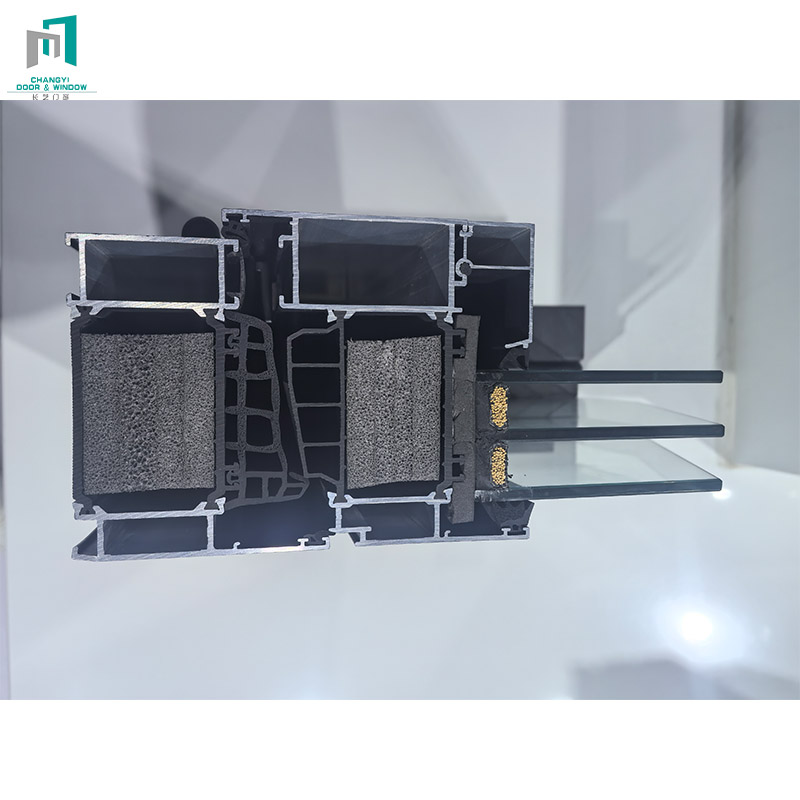 CHANGYI Australia Standard Double Leaf Aluminum Alloy Modern Sliding Window