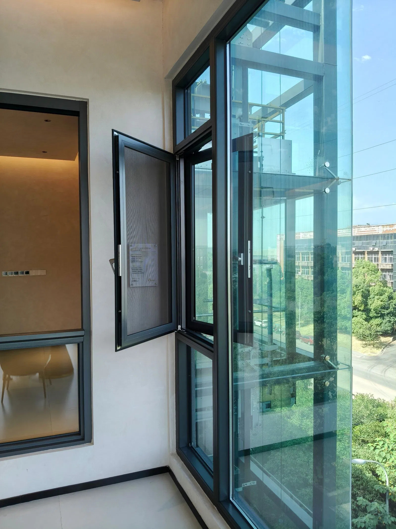 Soundproof Great Scenery Floor-to-Ceiling Wall to Wall Aluminium Window for Office Home