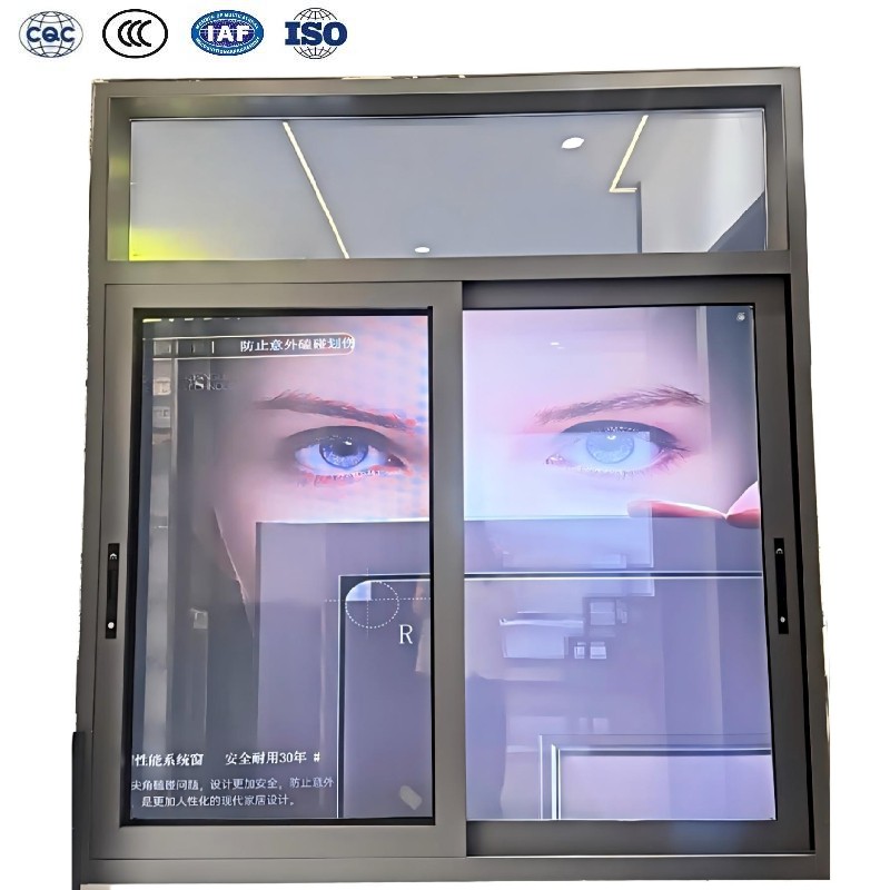 Project Engineering Customization Double Glazed Sliding Windows Hurricane Proof Certification Aluminum Window With Screen