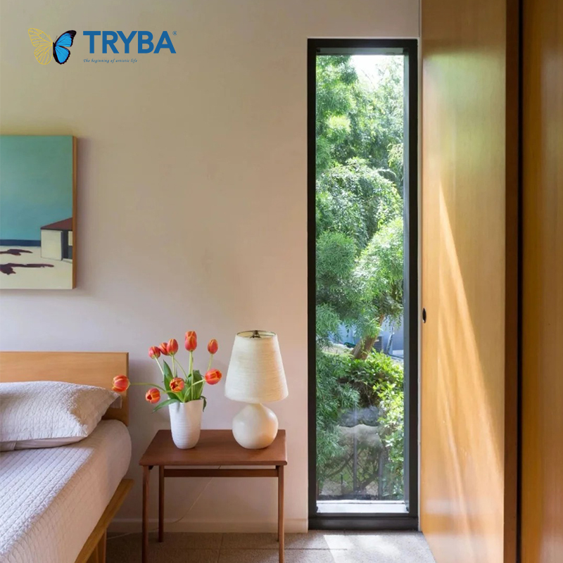 Energy Star Insulated Soundproof Triple Glazing U-factor 0.8 Energy Efficient Flanged Upvc Vinyl Fixed Windows for Villa