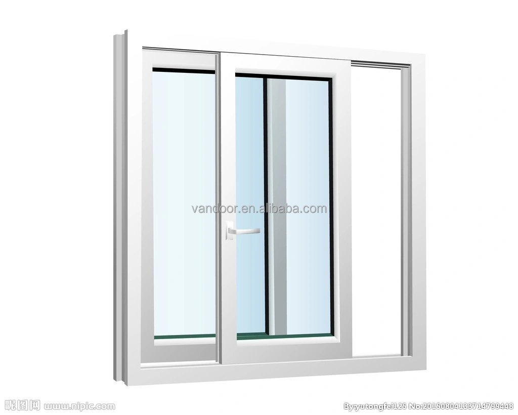 Soundproof Grey UPVC Window Profile Windows for Houses Door Window Rollers PVC Sliding Windows UPVC Sliding Windows