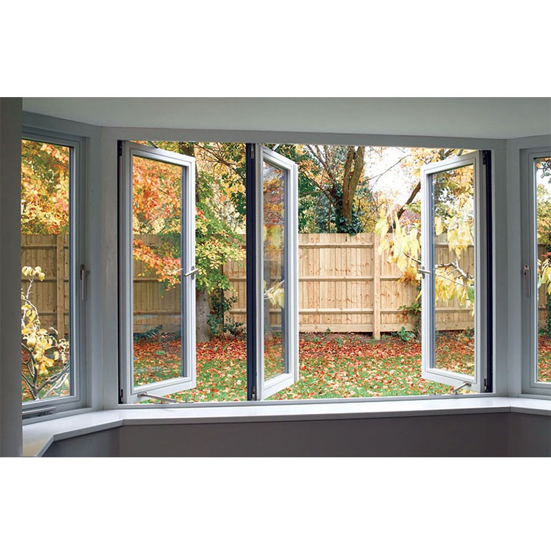 CHANGYI Custom Interior House Glazed Tempered Glass Pvc UPVC Vinyl Casement Windows for Bedroom