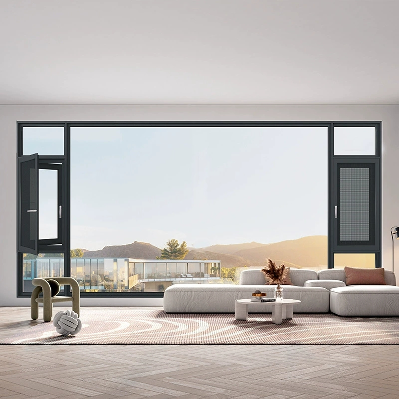Premium Glazing Thermal Break Aluminum Casement Window for Homes
