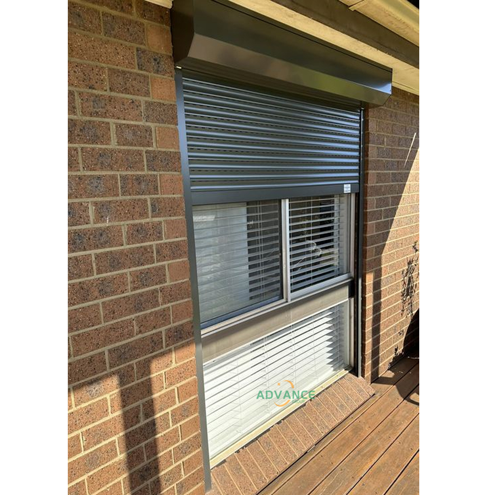 Smart Lock Aluminum Roll-Down Shutter Window With Automated Electric Operation